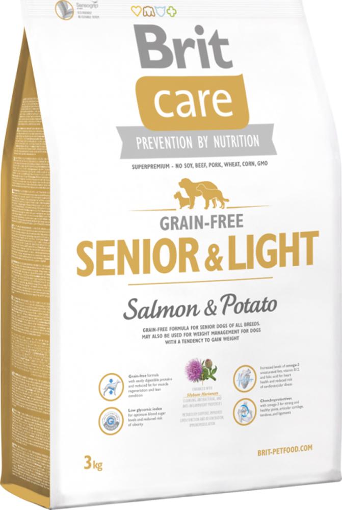 Brit Care (Брит Кеа) Grain-free Senior and Light (3 кг) Беззерновой корм для пожилых собак всех пород